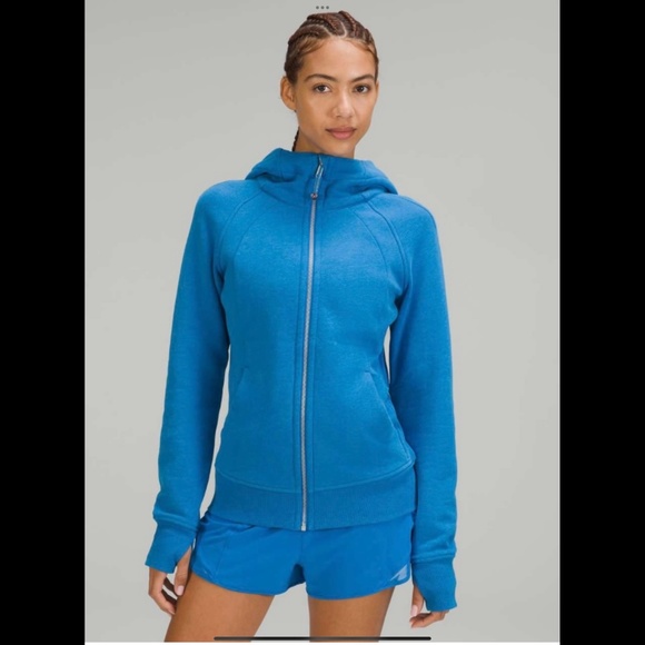 NWOT Lululemon Scuba Hoodie - Heathered Poolside - Picture 1 of 8